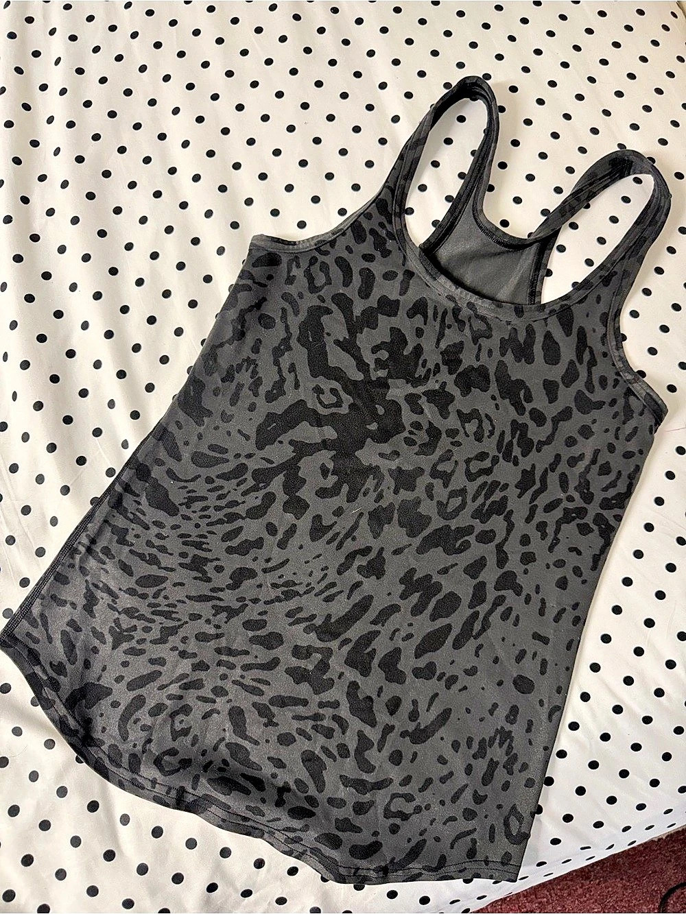 lululemon Align Tank Leopard Print Black